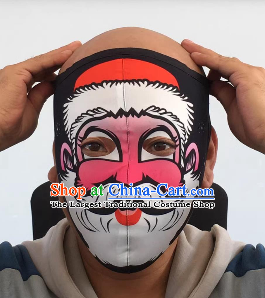 China Bian Lian Mask Sichuan Opera Face Changing Prop Stage Magic Performance Hand Painted Face Mask