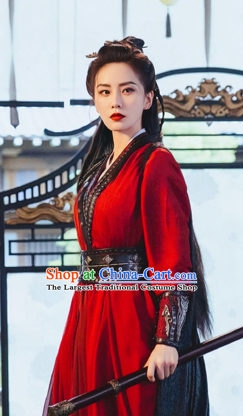 2023 Wuxia TV Series A Journey To Love Ren Ru Yi Red Dress Ancient China Swordswoman Costume