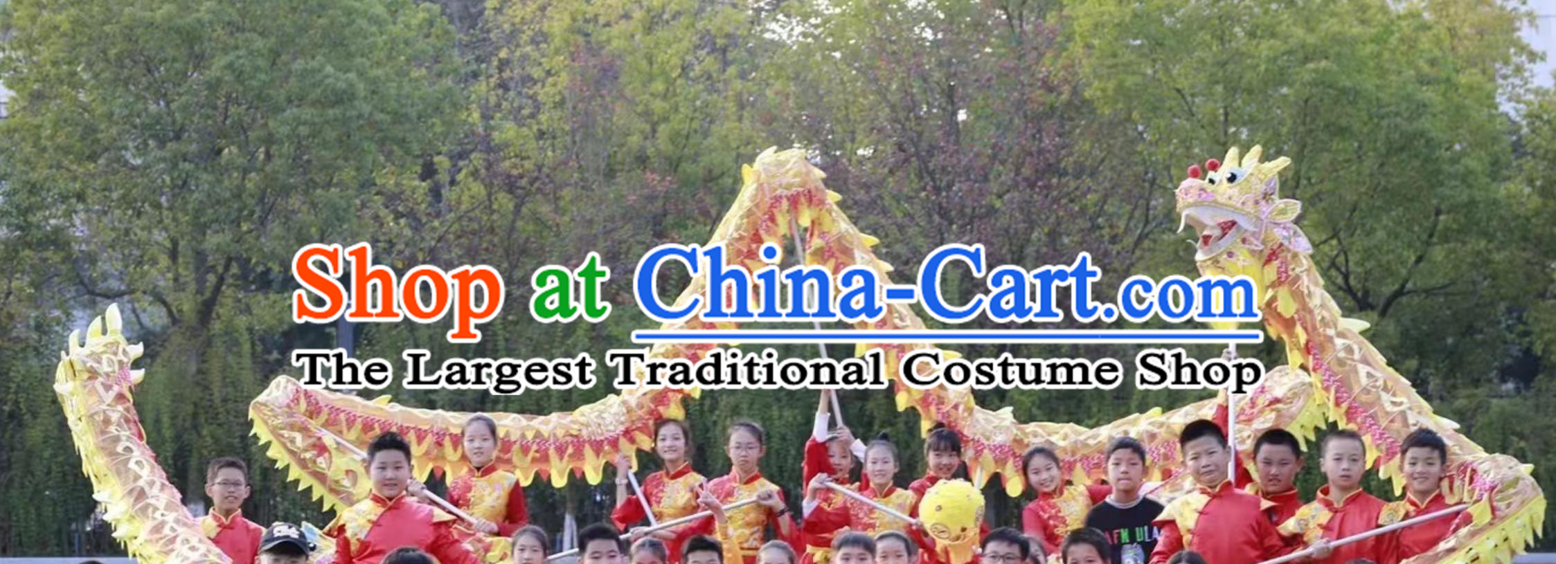 Professional Competition Dragon Dancing Prop Chinese Dragon Dance Fluorescent Costume Celebration Parade Golden Dragon Costume