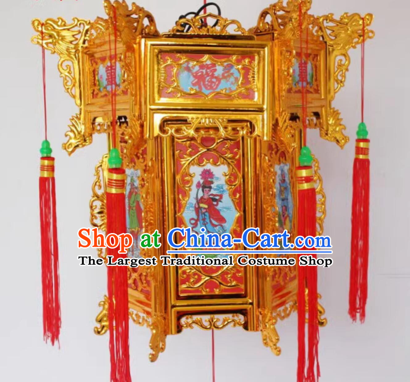 Traditional Festival Lamp China Legend of Eight Immortals Palace Lantern Handmade Chinese Lantern