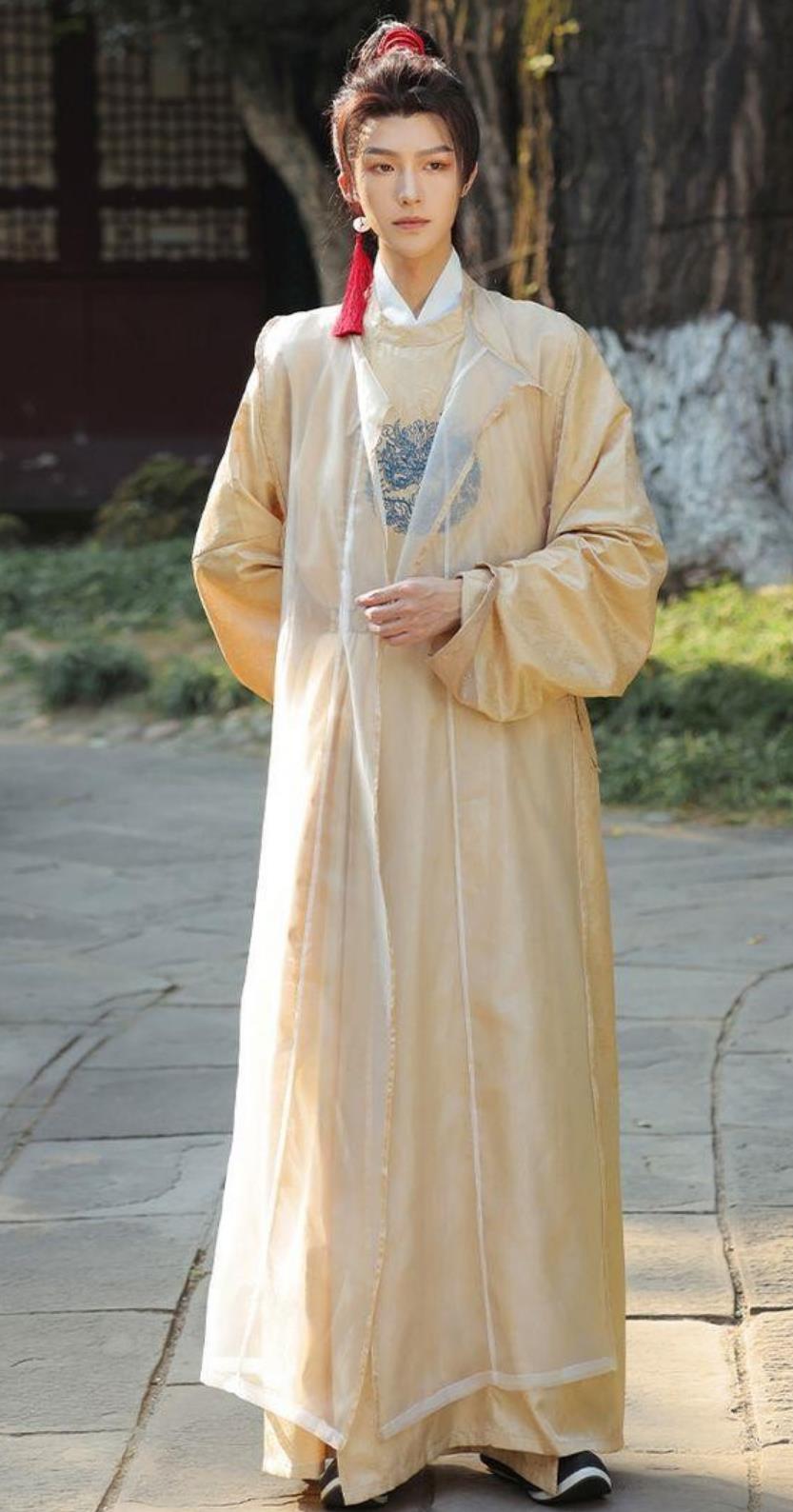 Ancient China Wuxia Swordsman Clothing China Tang Dynasty Royal Prince Costume Traditional Hanfu Golden Outfit