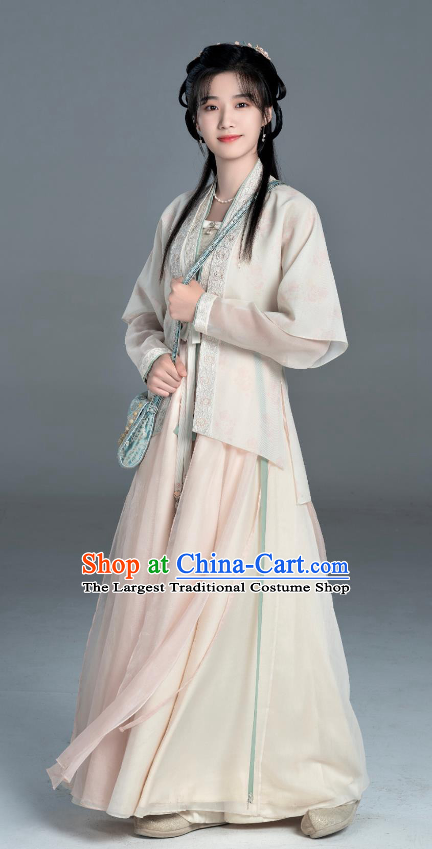 Chinese TV Series Blossoms in Adversity Infanta Shao Yao Costume Ancient China Young Lady Clothing Traditional Ming Dynasty Hanfu