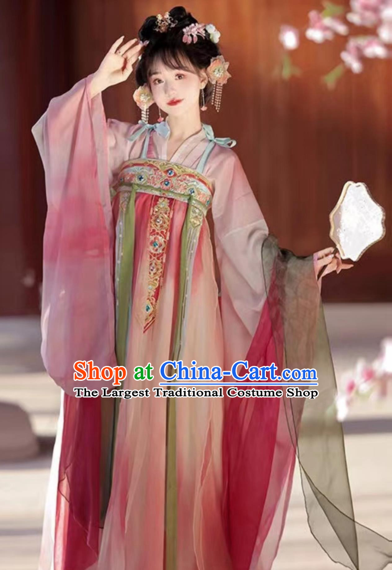 Ancient China Royal Princess Clothing Traditional Hanfu Ruqun Chinese Tang Dynasty Court Lady Dress