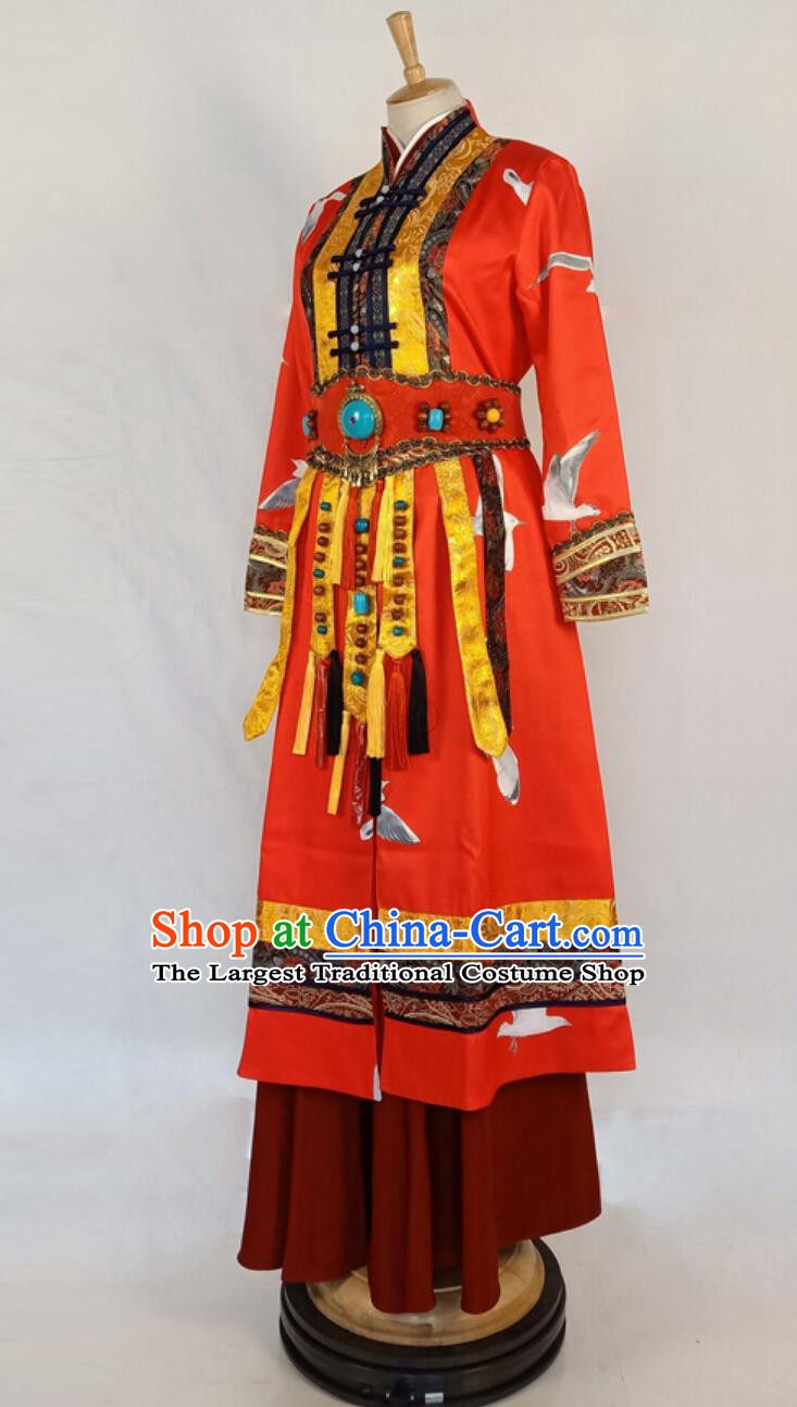 Chinese Drama Good Bye My Princess Xiao Feng Clothing Ancient Princess Costume Qu Xiaofeng Red Dress