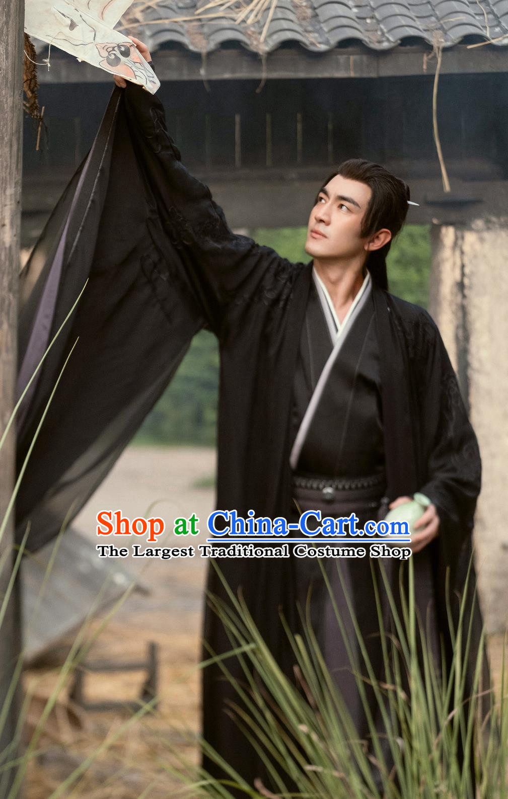 Chinese TV Series The Legend Of Shen Li Immortal Xing Zhi Black Clothing Ancient China General Garment Costume