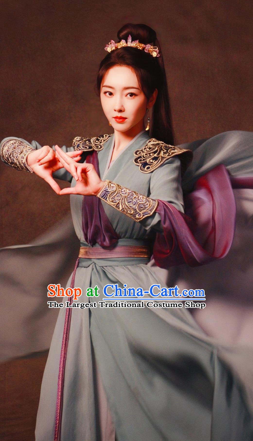 Ancient China Female Warrior Garment Costume Chinese TV Series The Legend Of Shen Li Swordswoman Liu Yu Clothing