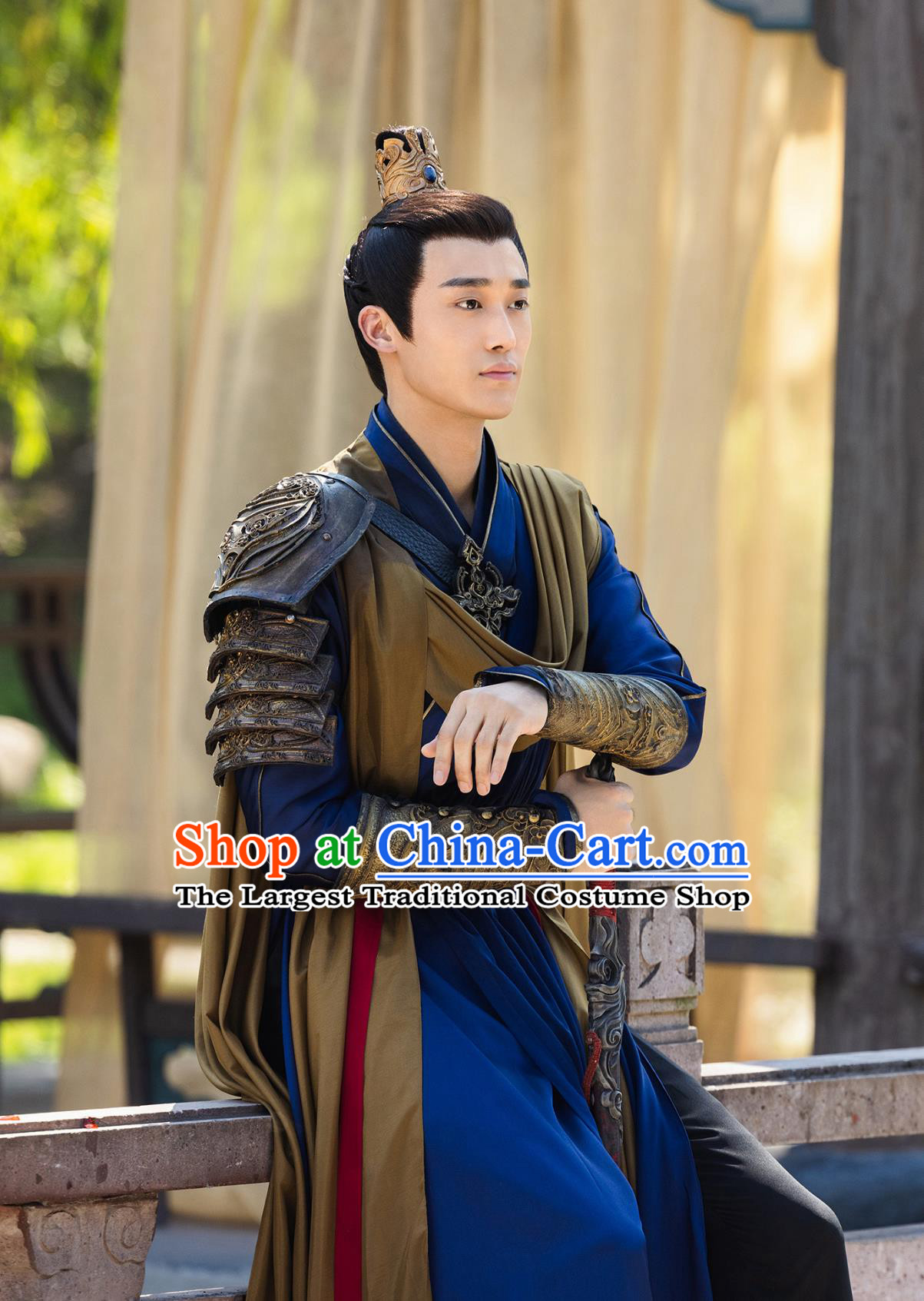 Ancient China Warrior Garment Costume Chinese TV Series The Legend Of Shen Li Young General Armor Clothing