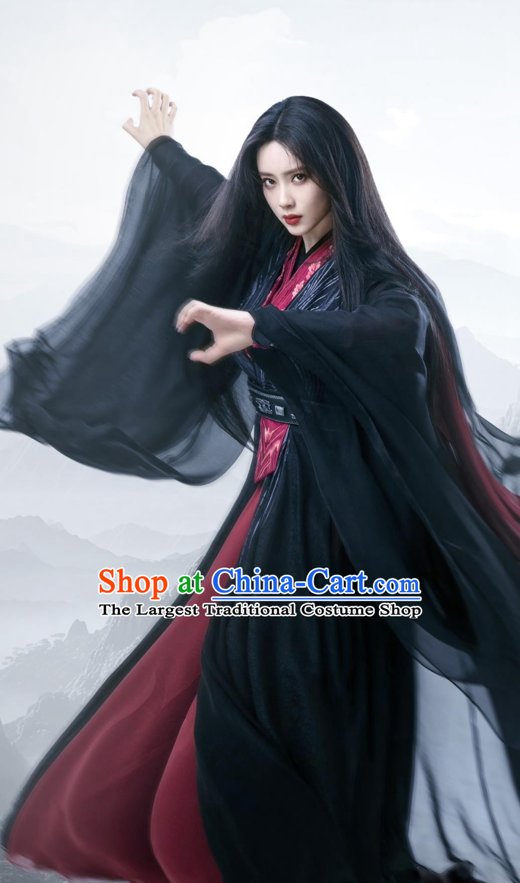 Ancient China Swordswoman Garment Costume Chinese TV Series The Legend of Heros Villain Kung Fu Master Mei Chao Feng Clothing