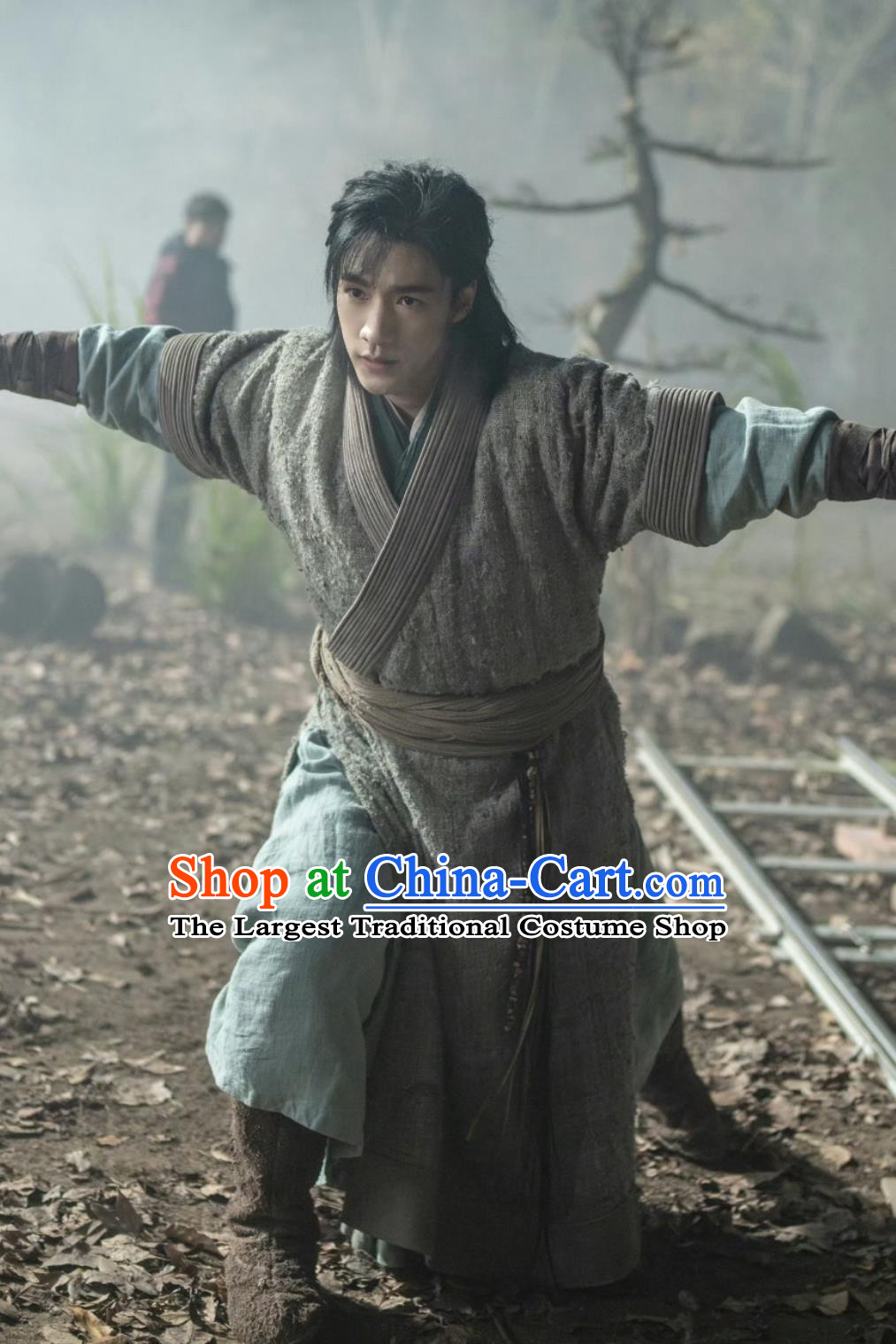 Ancient China Swordsman Costume Chinese TV Series The Legend of Heroes Legendary Warrior Guo Jing Clothing