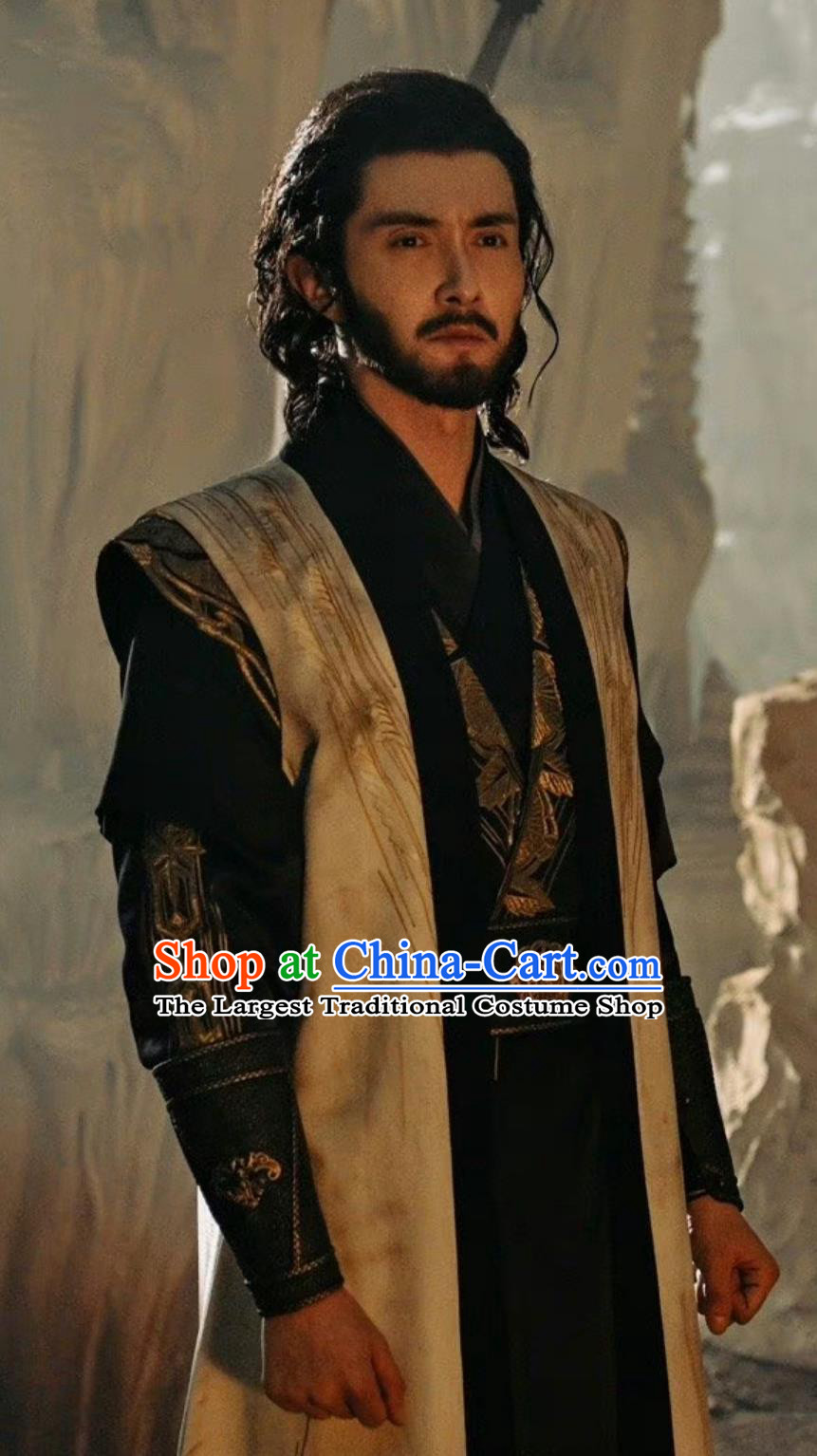 Ancient China Kung Fu Master Costume Chinese TV Series The Legend of Heroes West Poison Ouyang Feng Clothing