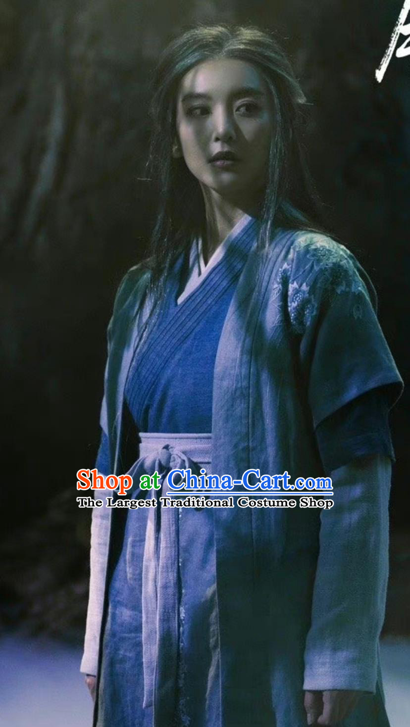 Chinese TV Series The Legend of Heroes Swordswoman Ying Gu Clothing Ancient China Elder Woman Costume