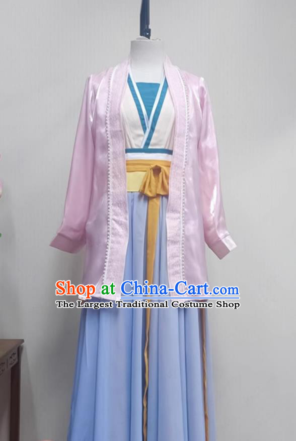 Chinese Classical Dance Jin Zhao Hua Kai Costume Women Group Performance Dress China Han Tang Dance Clothing