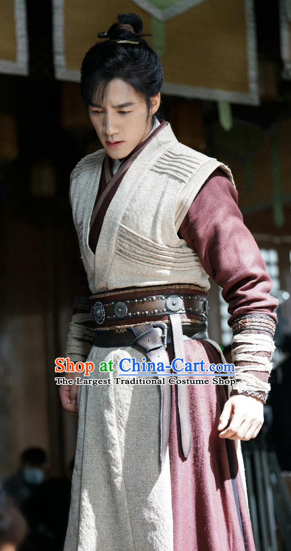 Chinese Wuxia TV Series The Legend of Heroes Swordsman Guo Jing Costume Ancient China Young Warrior Garments