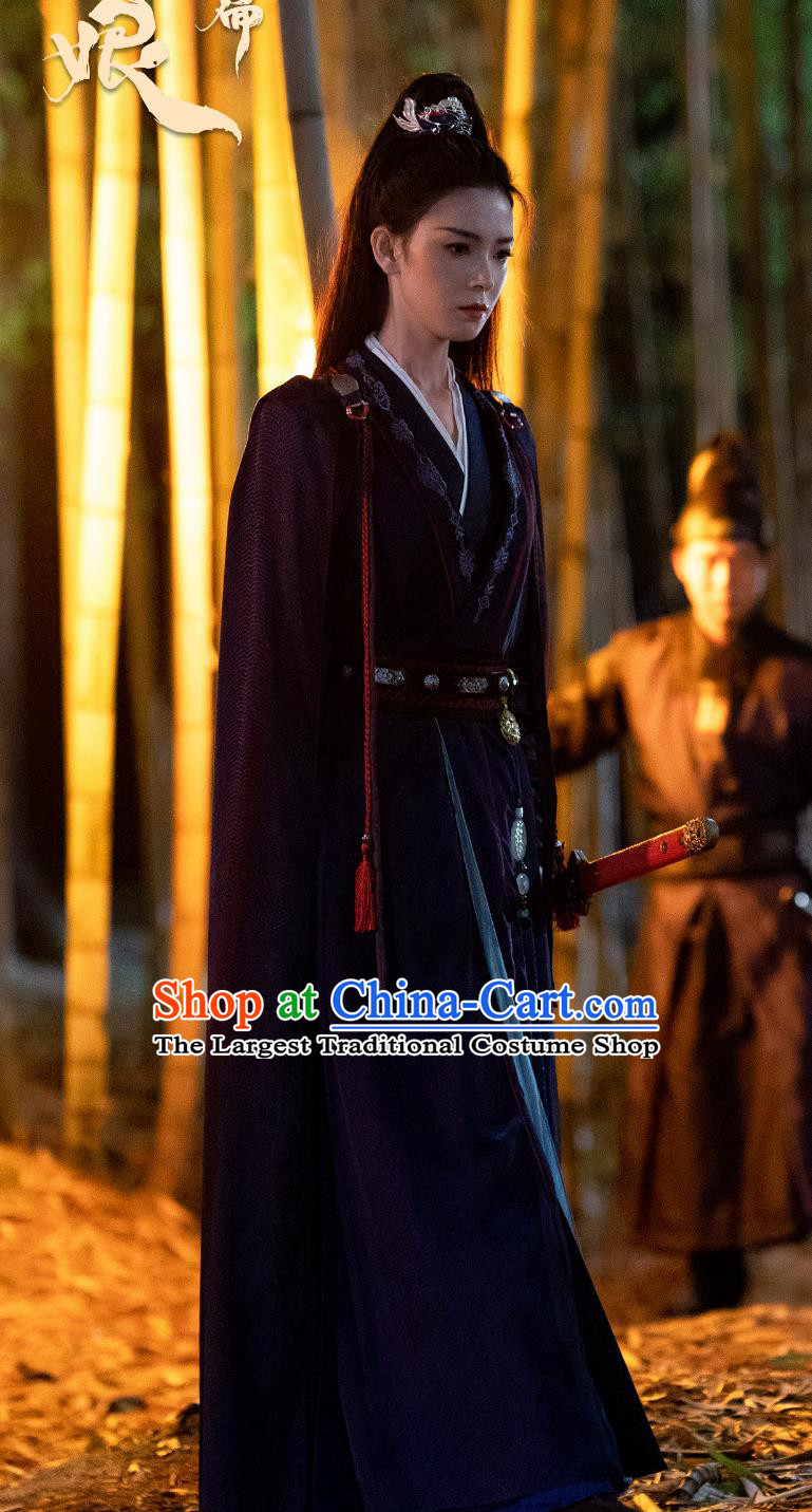 Ancient China Swordswoman Clothing Chinese TV Series Fox Spirit Matchmaker Red Moon Pact Captress Lv Jian Wen Dress