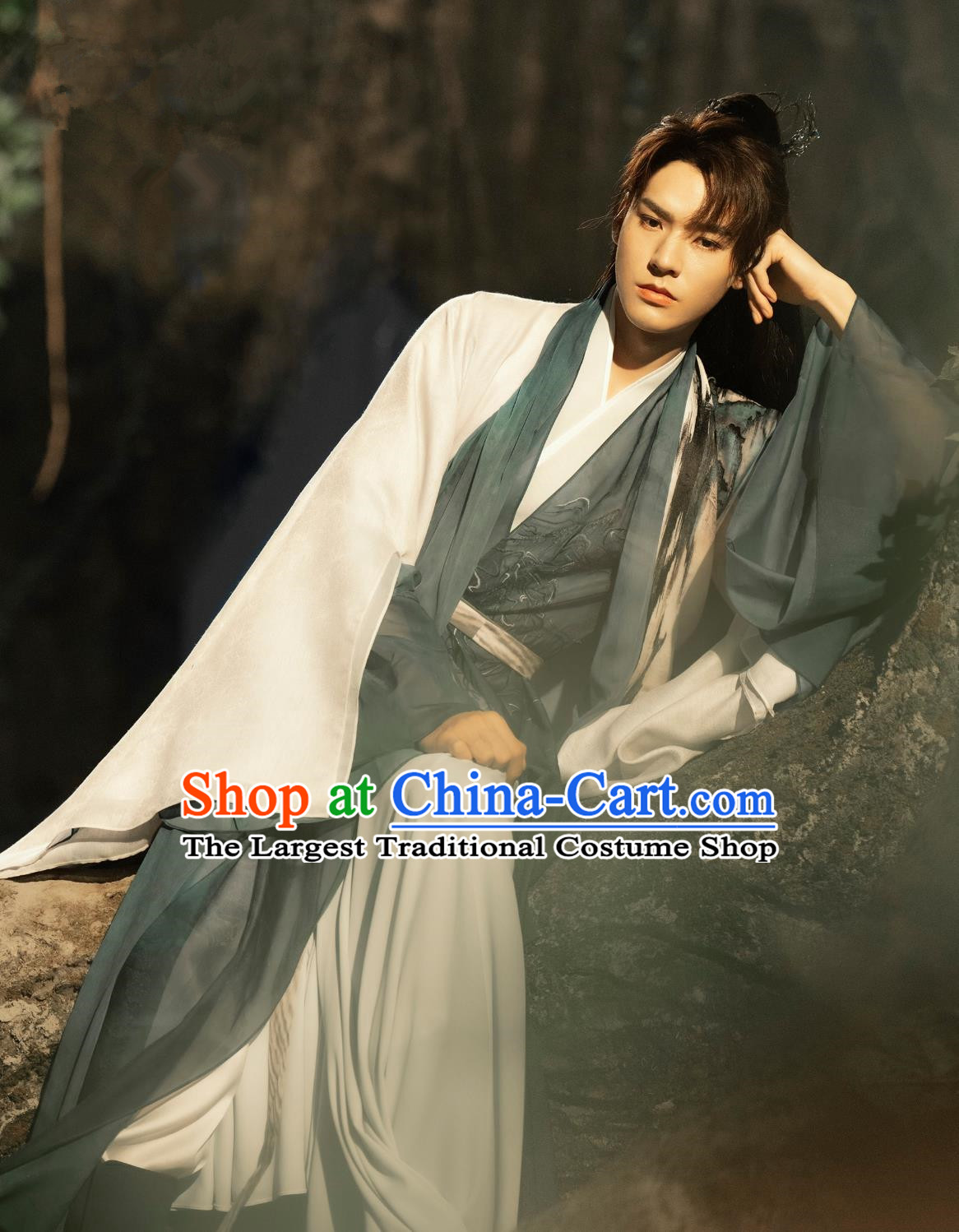 Ancient China Noble Childe Clothing Chinese TV Series Fox Spirit Matchmaker Red Moon Pact Swordsman Dong Fang Yue Chu Garment Costume