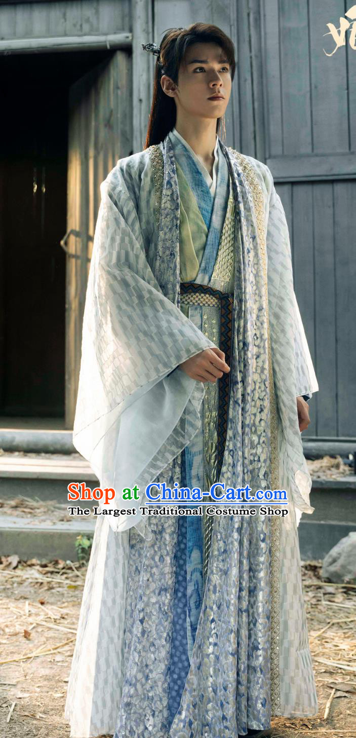 Chinese TV Series Fox Spirit Matchmaker Red Moon Pact Swordsman Dong Fang Yue Chu Garment Costume Ancient China Noble Childe Clothing