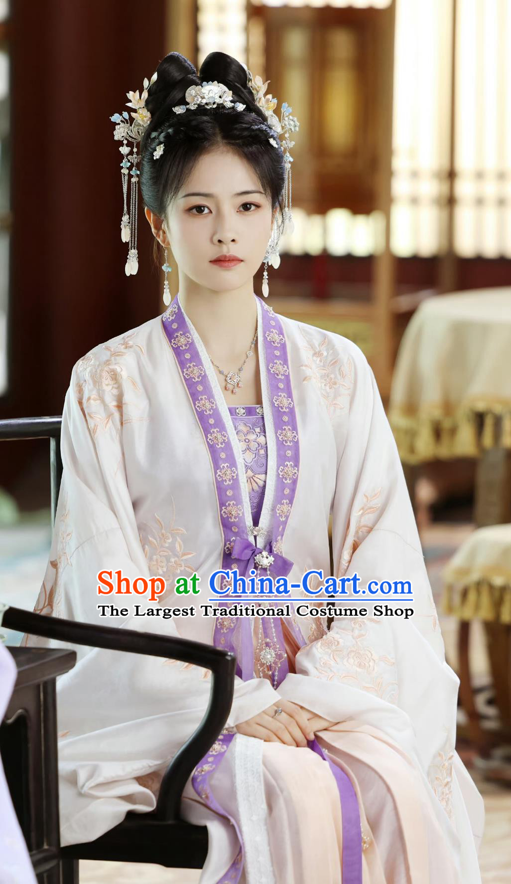 Chinese TV Drama Story of Kunning Jiang Xue Ning Hanfu Clothing Ancient China Noble Lady Dress Song Dynasty Costumes