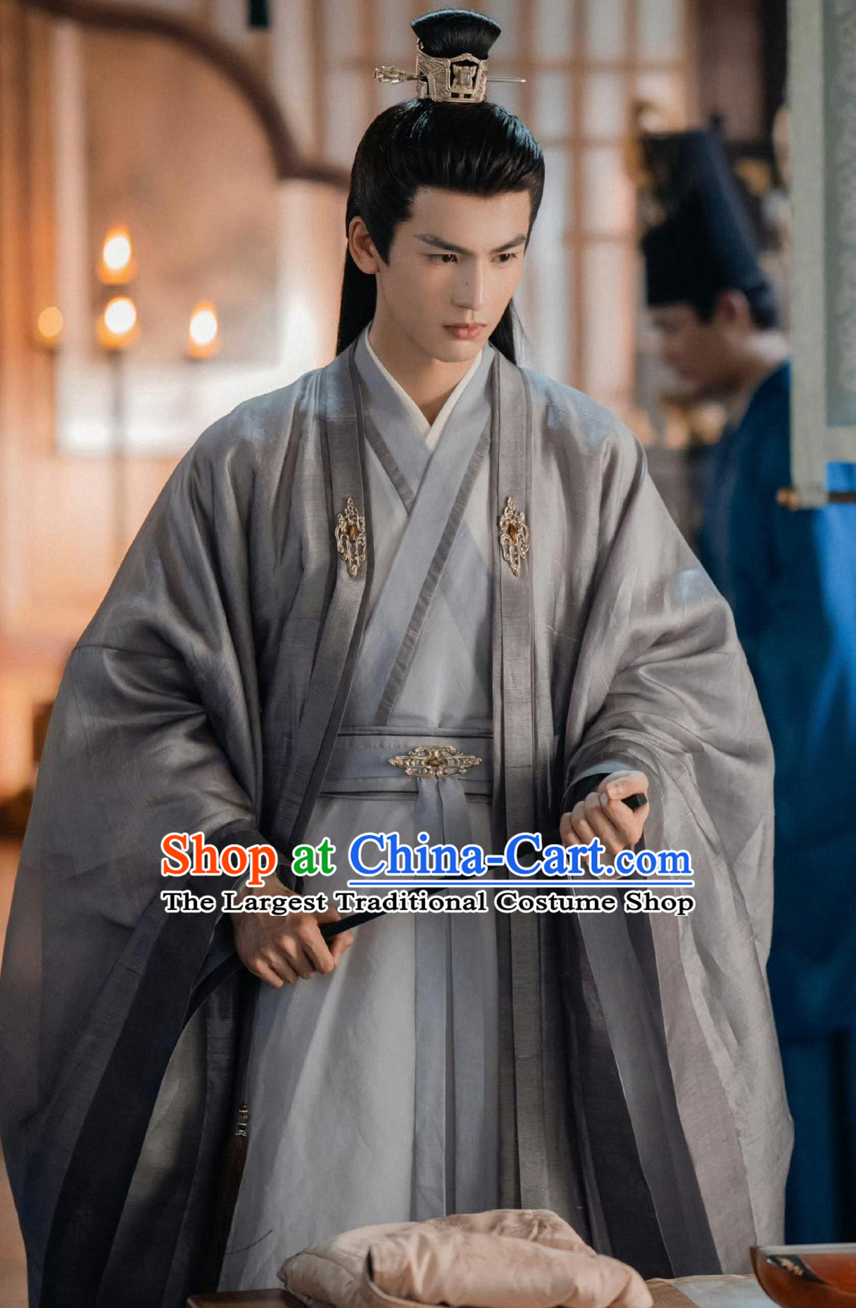 Ancient China Noble Childe Clothing Traditional Chinese Song Dynasty Male Costume TV Drama Story of Kunning Grand Preceptor Xie Wei Hanfu