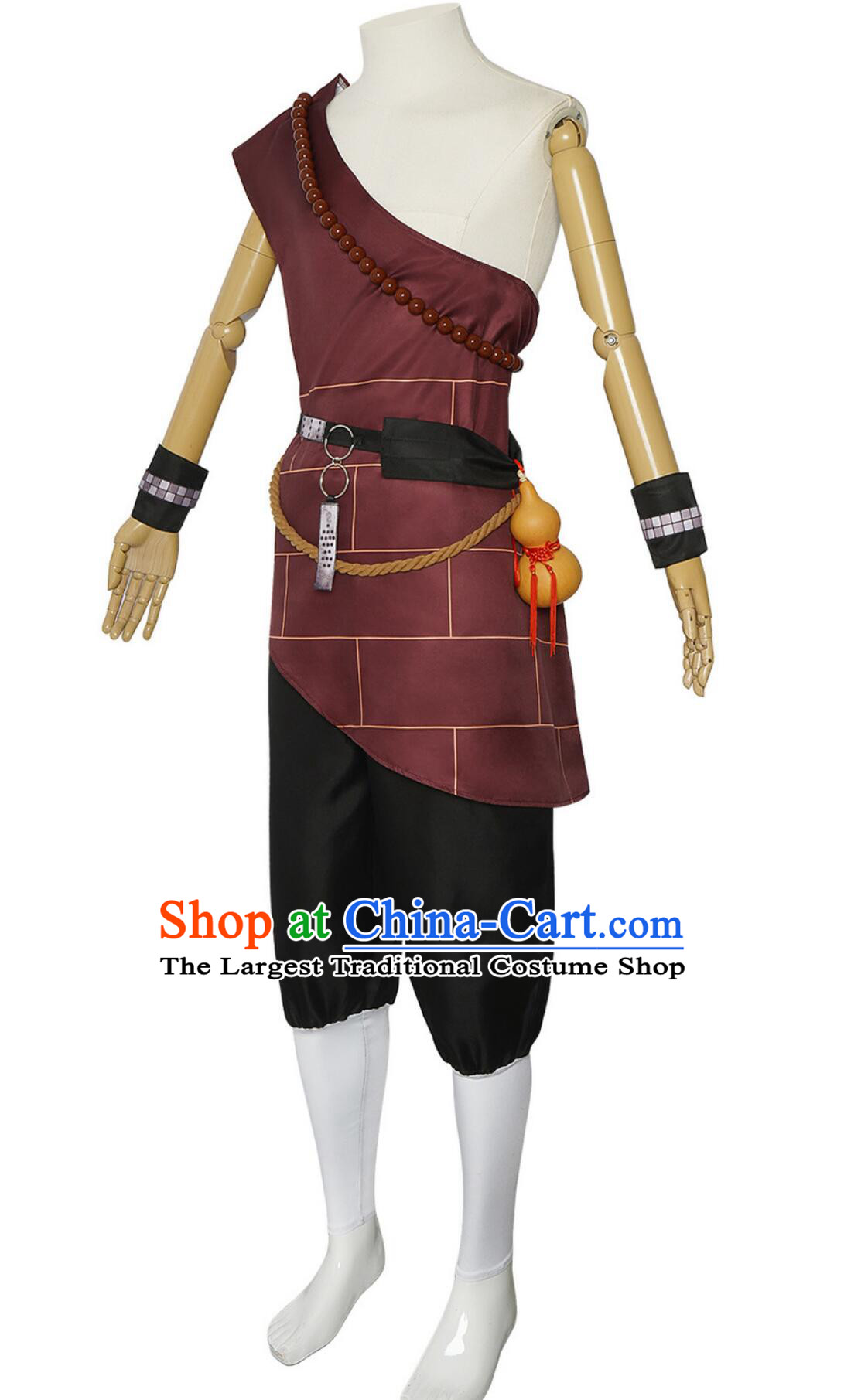 Black Myth Wukong Black Wind King Outfit Warrior Costume Ancient Chinese Monk Clothing