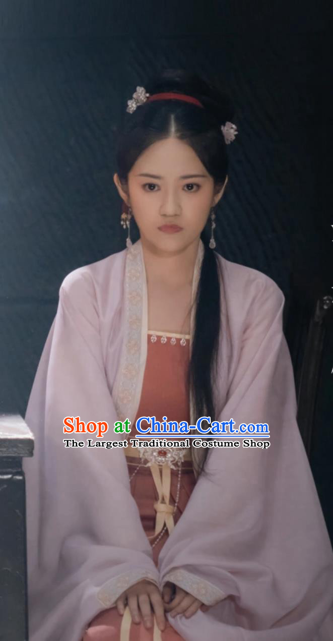 Ancient China Young Lady Clothing Traditional Chinese Song Dynasty Hanfu TV Drama Story of Kunning Princess You Fang Yin Dress