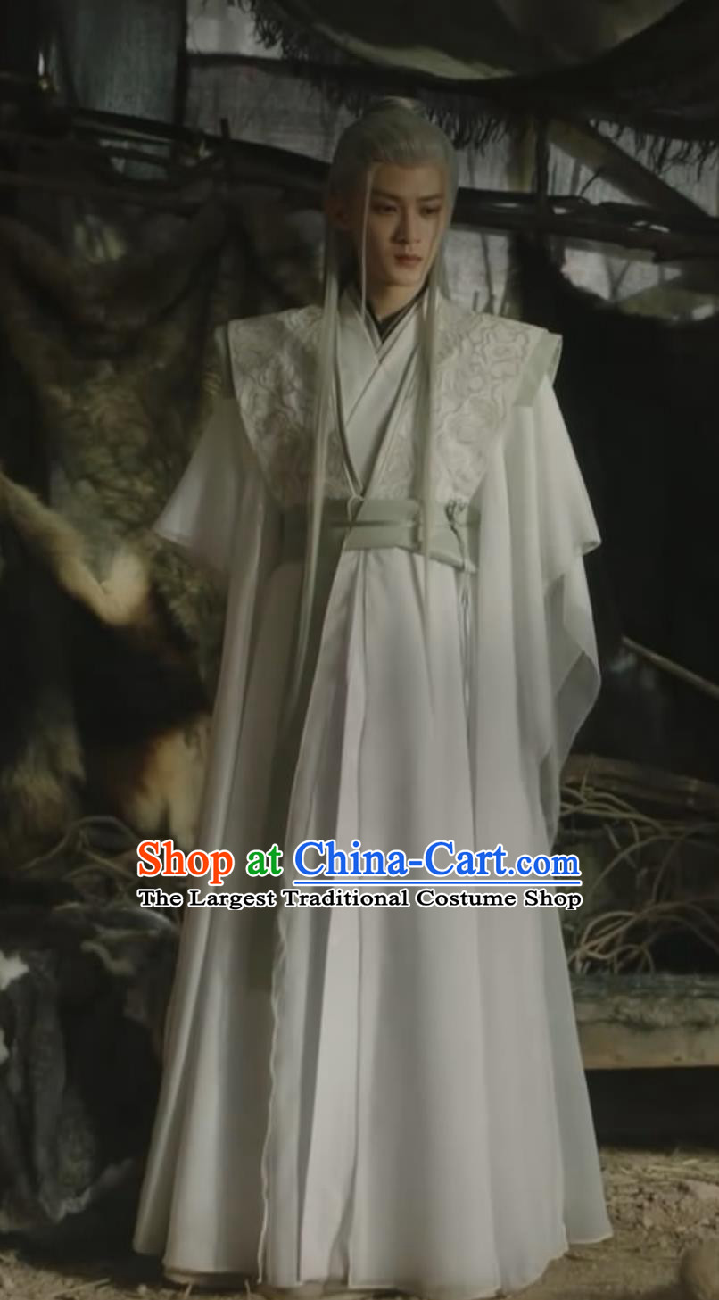 Chinese TV Drama Lost You Forever Demon King Xiang Liu Garment Costume Ancient China Swordsman Clothing Traditional Hanfu