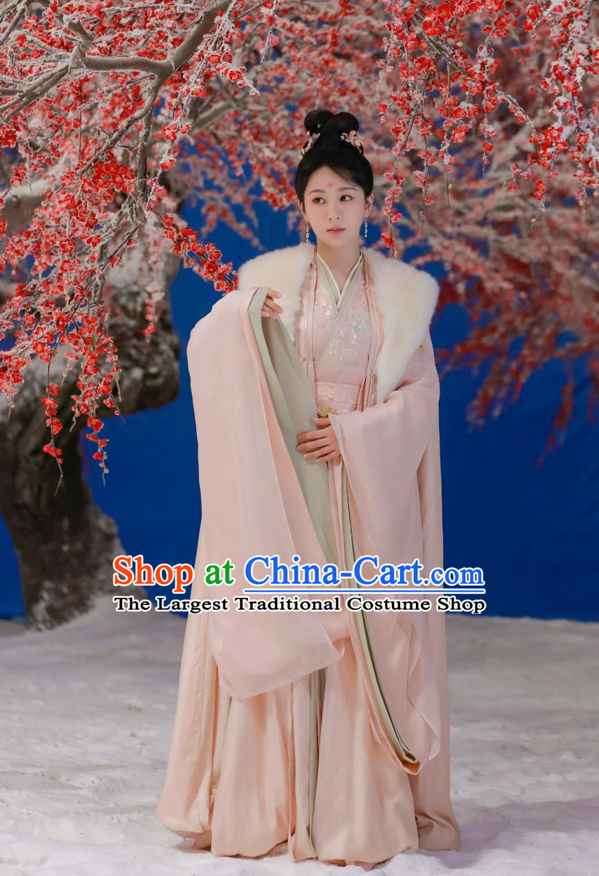 Ancient China Royal Princess Clothing Chinese Traditional Hanfu TV Drama Lost You Forever Xiling Jiu Yao Garment Costume