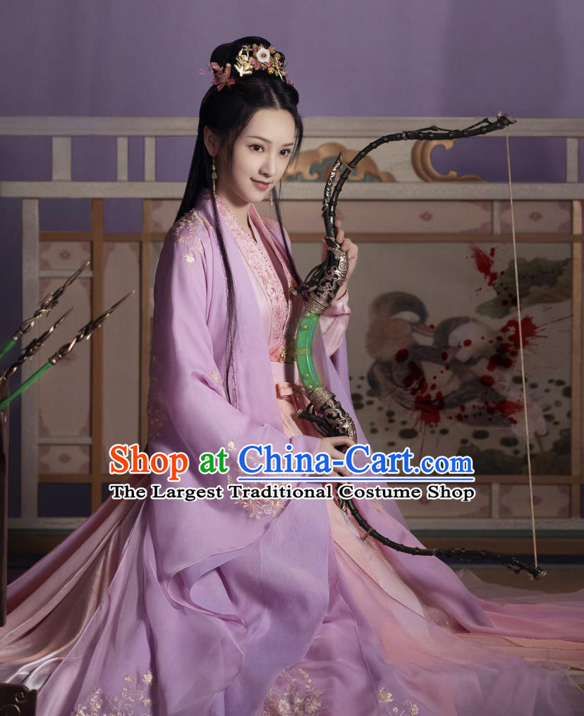 TV Drama Lost You Forever Fangfeng Yi Ying Dress Costume Ancient China Noble Lady Clothing Chinese Traditional Hanfu