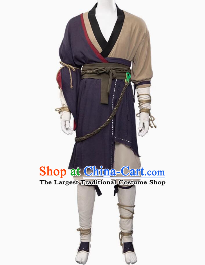 Black Myth Wukong Cosplay Tian Mingren Clothing Sun Wukong Outfit Halloween Costume