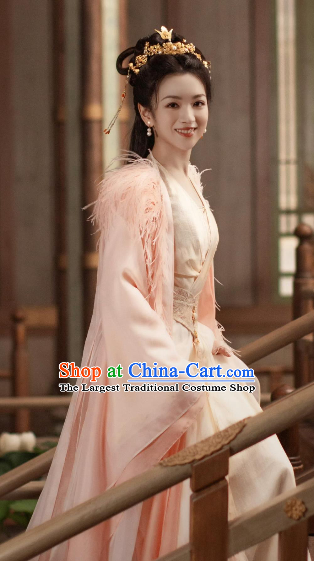 Traditional Chinese Hanfu TV Drama Lost You Forever Princess A Nian Pink Dress Ancient China Fairy Clothing