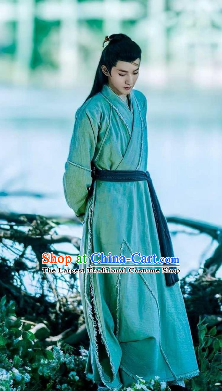 Traditional Chinese Male Hanfu TV Drama Lost You Forever Ye Shi Qi Costume Ancient China Civilian Clothing