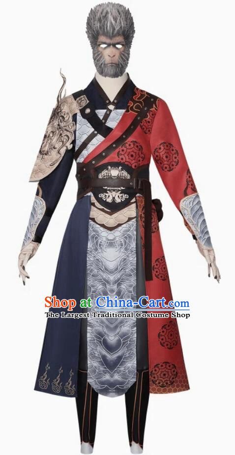 Halloween Stage Performance Costume Handmade Black Myth Wukong Tian Ming Ren Outfit