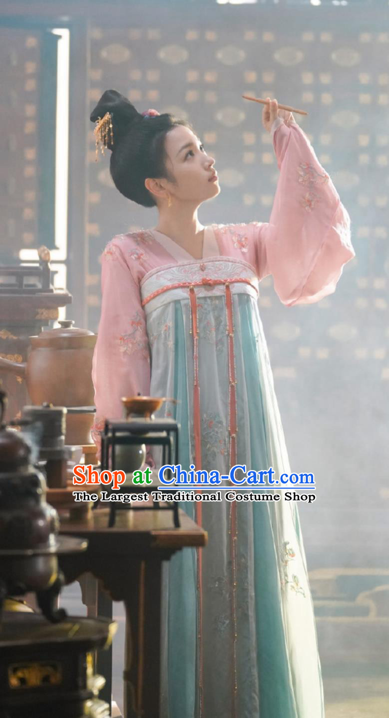 Ancient China Palace Princess Clothing Traditional Chinese Tang Dynasty Hanfu TV Drama Lost You Forever A Nian Costume