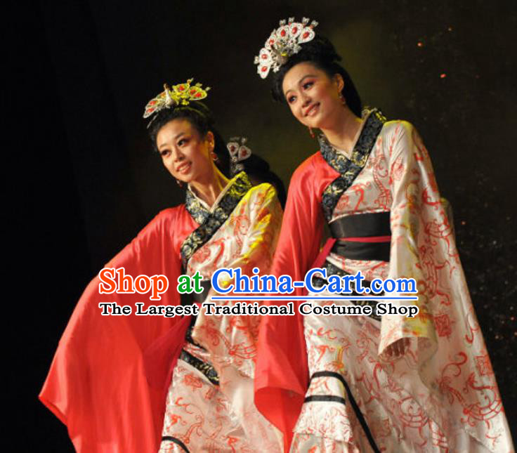 Top Stage Performance Women Group Dance Costume Chinese Classical Dance Xiang He Song Han Tang Dance Dress