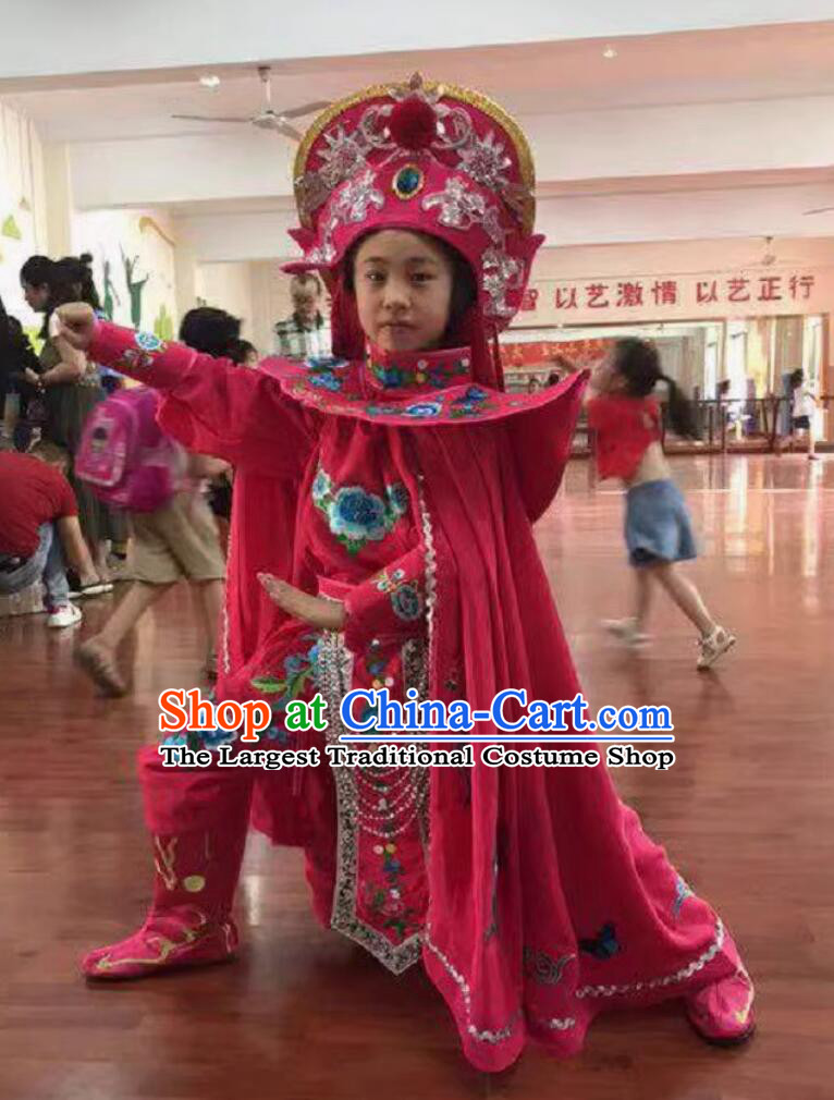 Chinese Bian Lian Mask Changing Clothing China Classical Mask Change Costumes Rosy Outfit and Hat Complete Set