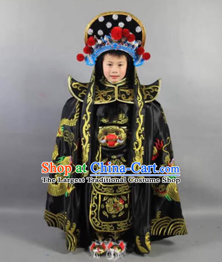 Chinese Bian Lian Mask Changing Clothing Classical Mask Change Costumes and Hat Complete Set for Children