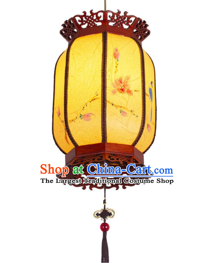 Chinese Antique Palace Lantern Handmade Parchment Winter Melon Lamp New Year Decoration Lighting Pendant