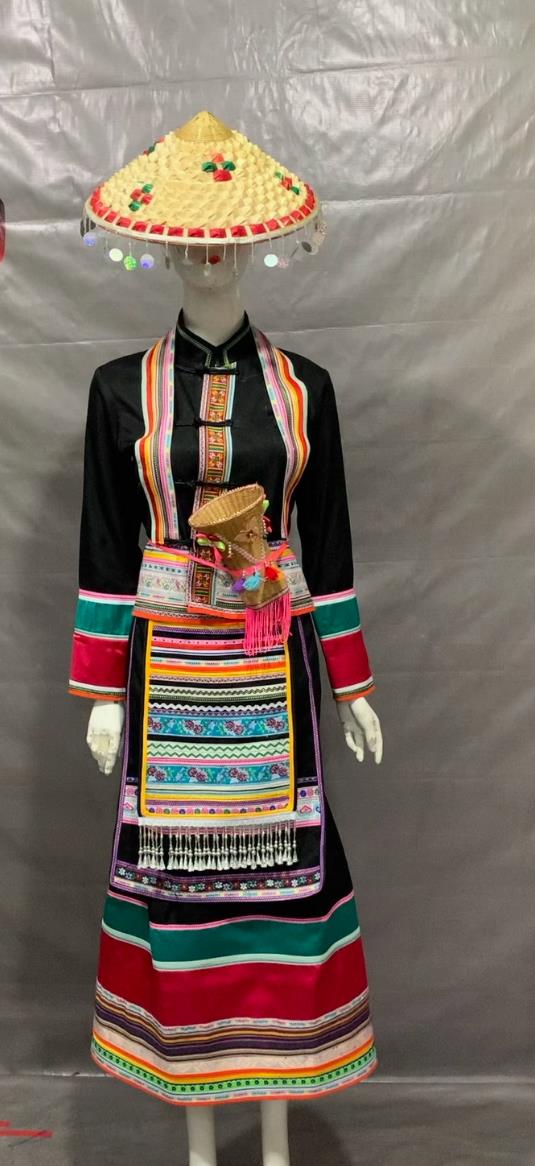 Dai Ethnic Bride Costume Chinese Minority Performance Wear Ethnic Lifestyle Attire