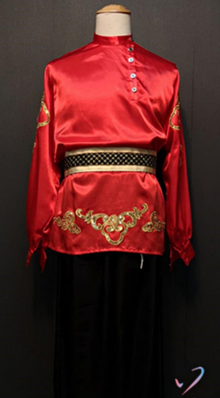 Russian National Male Costume European German Court Stage Performance Outfit