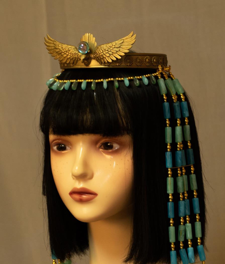 Egyptian Princess Crown Vintage Artifact Replica Cosplay Queen Headpiece