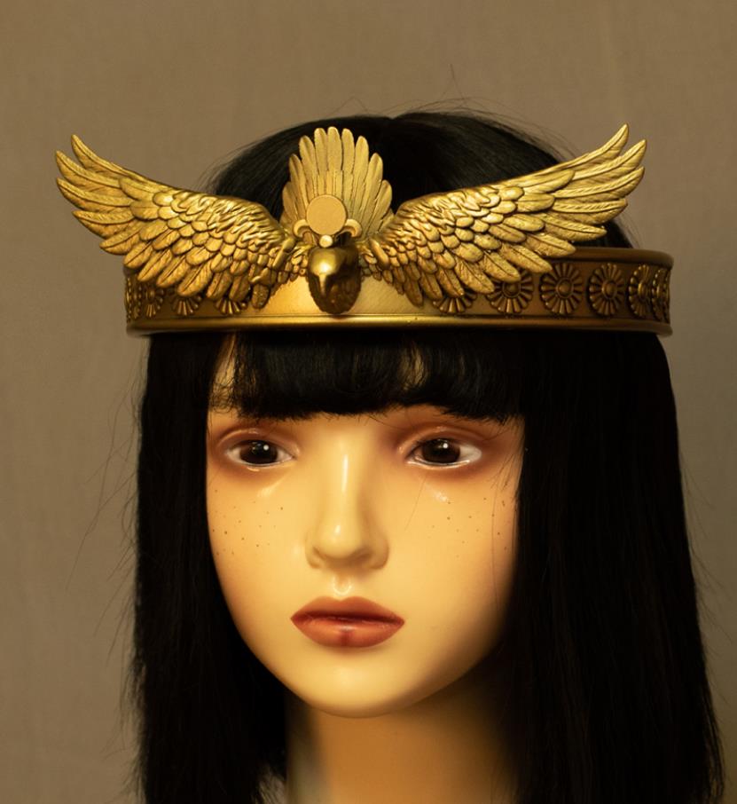 Handmade Egyptian Crown Vintage Artifact Replica Egyptian Style Cosplay Headpiece