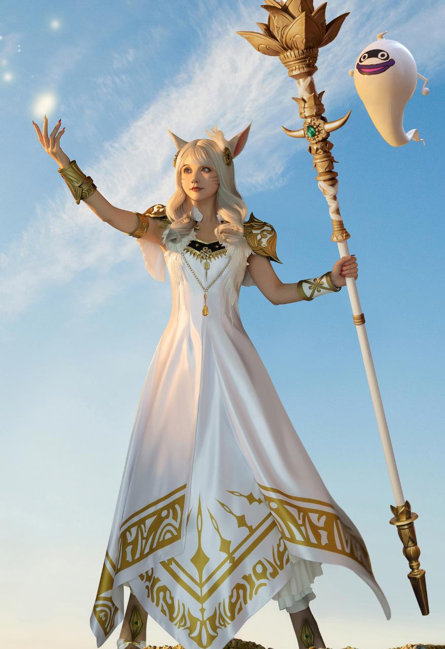 Final Fantasy XIV Eden Promise Healer Set Eden S Gate Cosplay Princess Dress