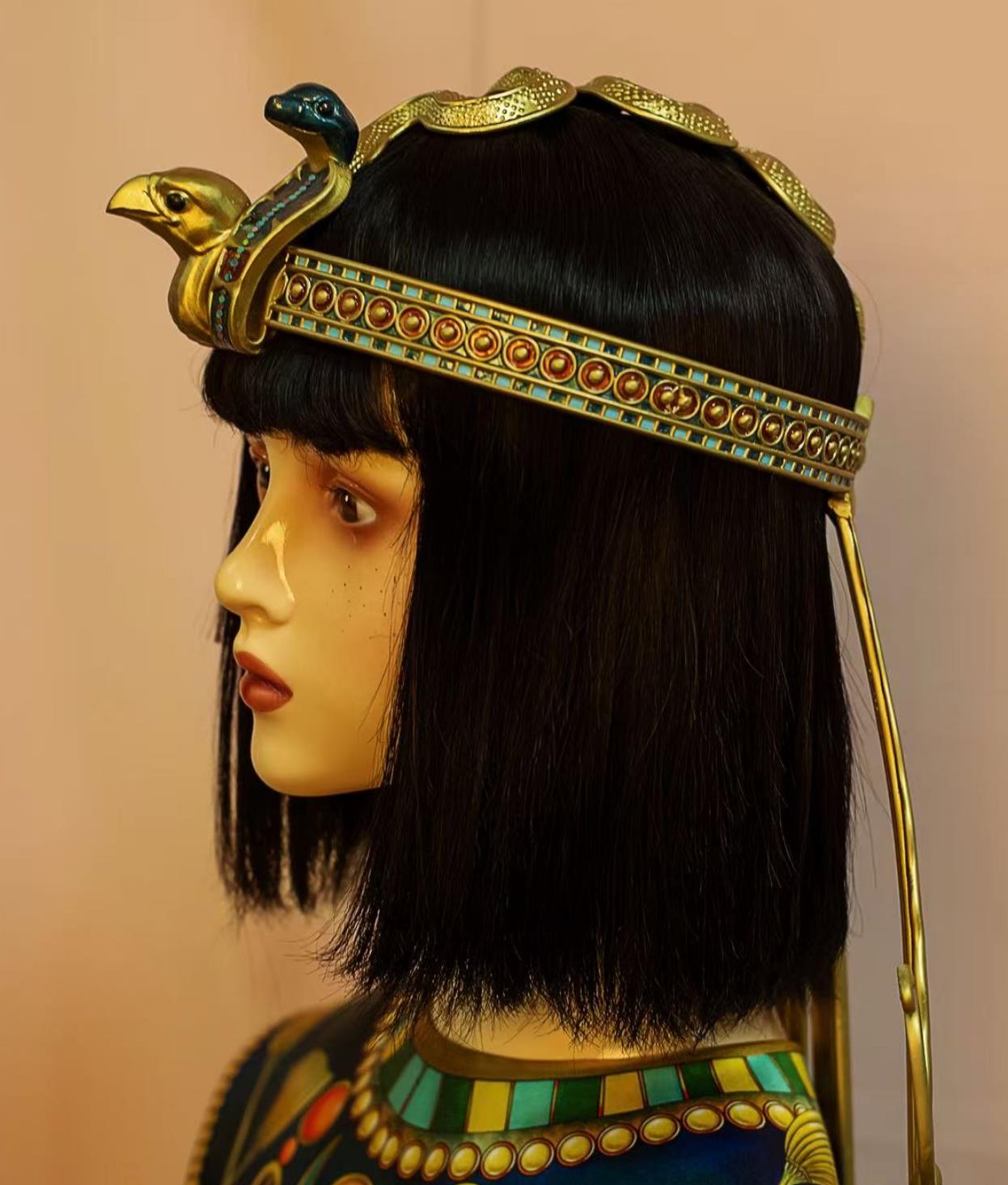Traditional Egyptian Replica Headpiece Queen Headwear Handmade Tutankhamun Crown