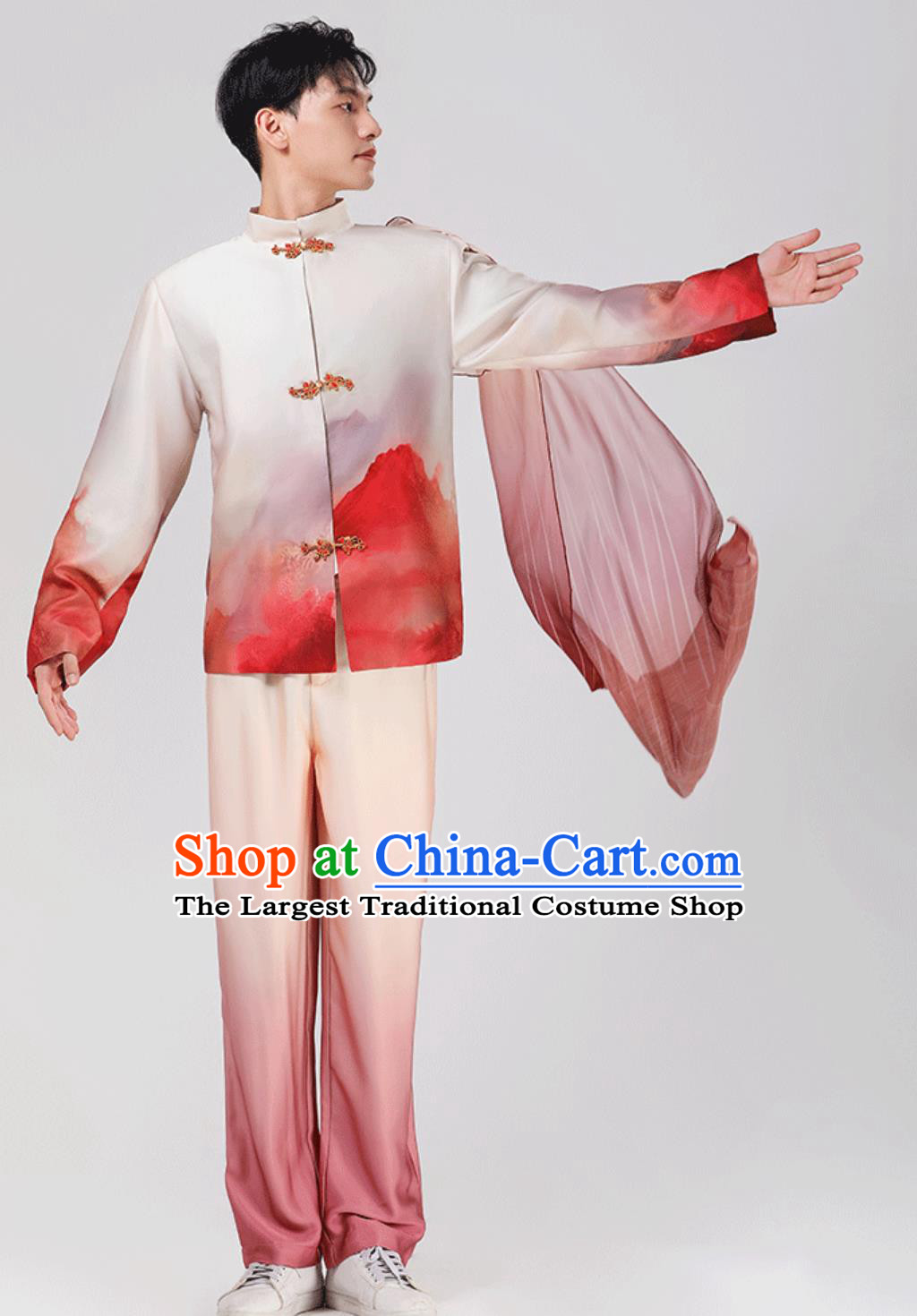 Chinese Dance Outfit Modern Dance Suit Traditional Tang Suit