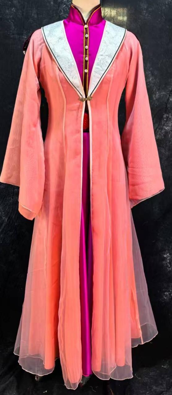 Traditional Chinese Noble Lady Clothing Jia Ying Chun Dress Dream Of The Red Chamber Musical Stage Performance Costume