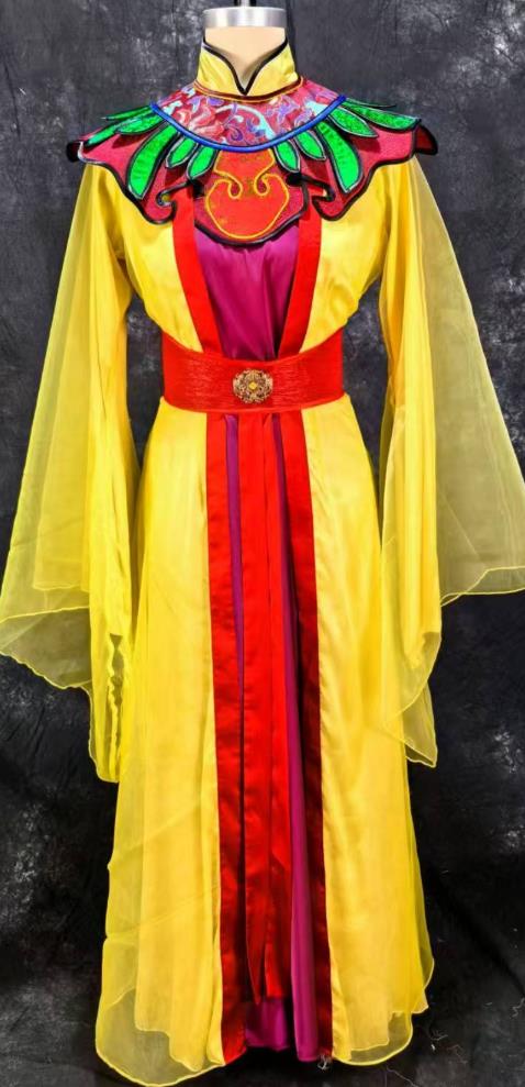 Dream Of The Red Chamber Jia Yuanchun Yellow Dress Chinese Musical Stage Performance Costume Traditional Imperial Concubine Clothing