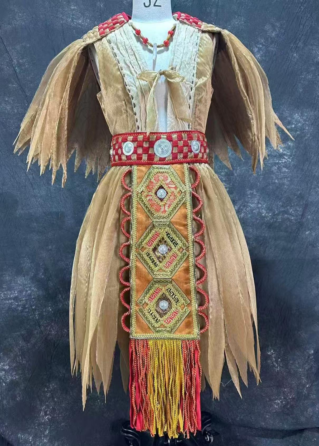 Dong Ethnic Dance Costume Chinese Minority Performance Attire Miao Dance Clothing for Men