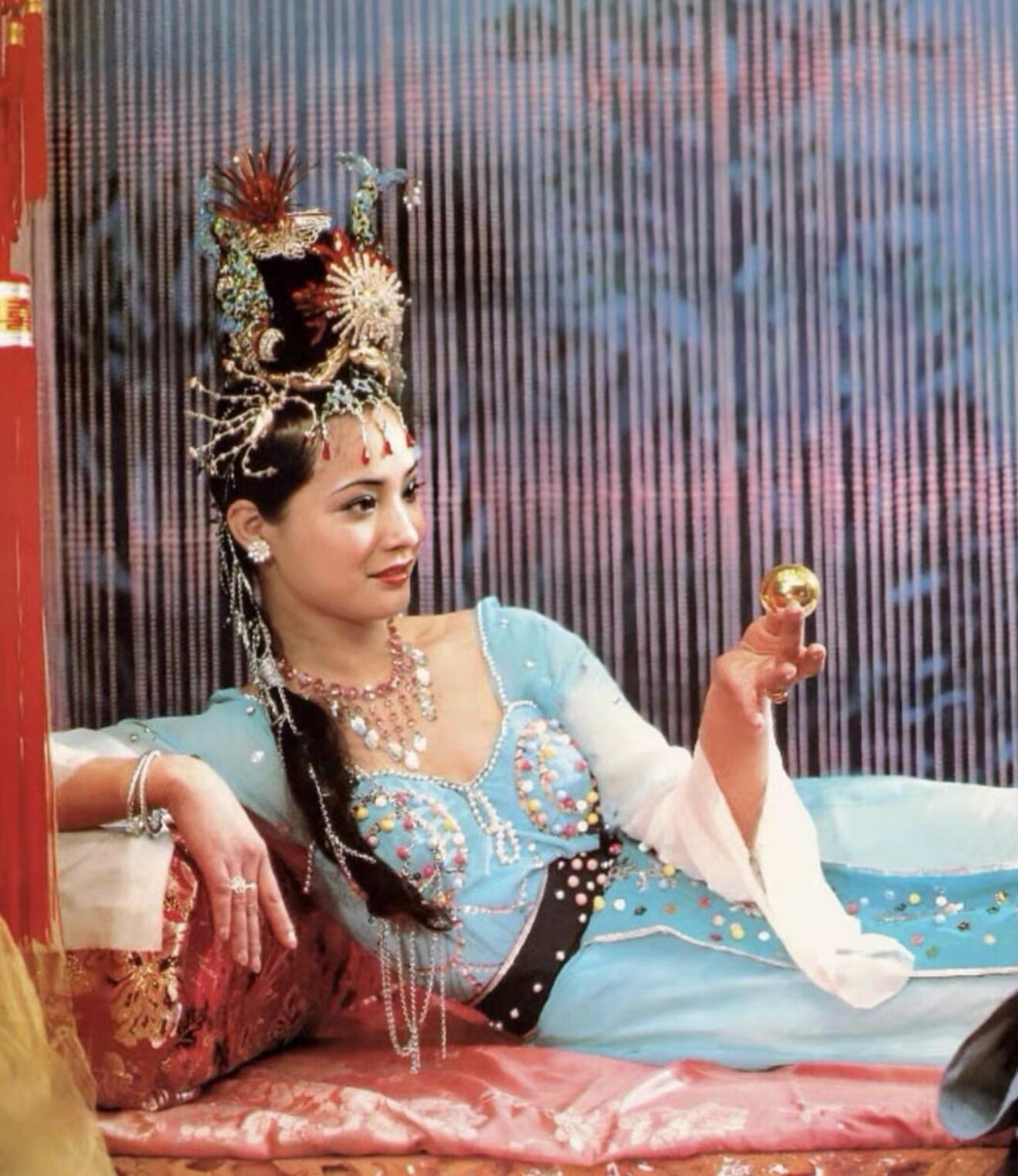 86 Version Journey To The West Wansheng Princess Blue Costume