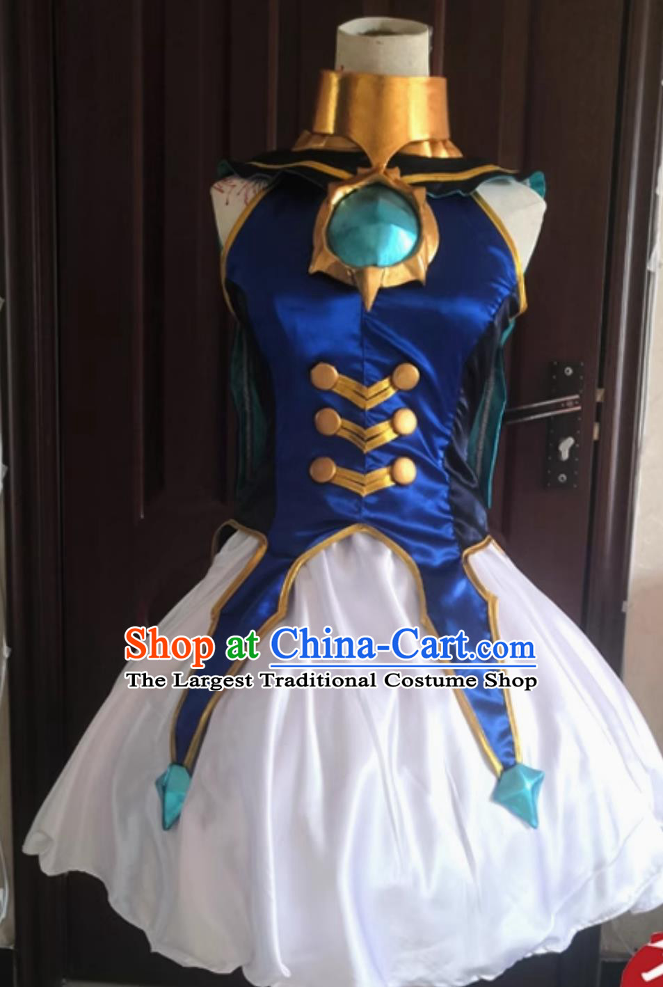 Lord Of Heroes Cosplay Costume Young Lady Princess Blue Dress
