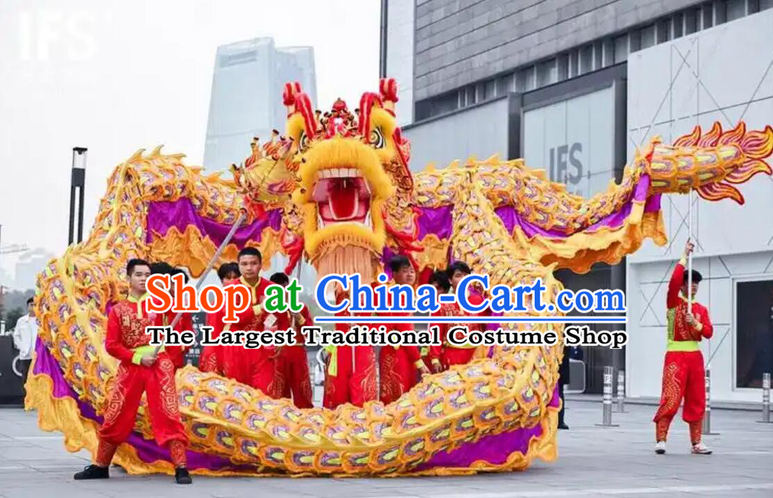 Chinese Festival Dragon Dance Equipment Traditional Southern Dragon Dance Prop Dragon Head Costume Complete Set