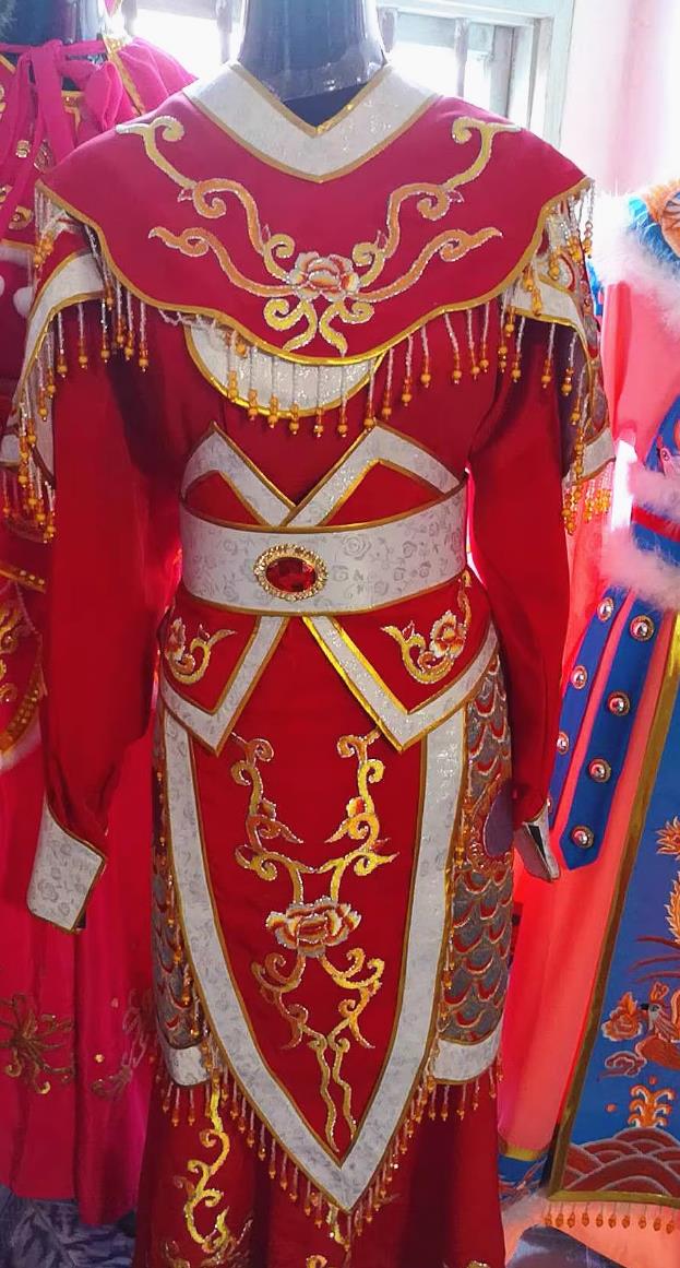 Ancient Chinese Drama Costume Yue Opera Female General Armor Traditional Opera Clothing